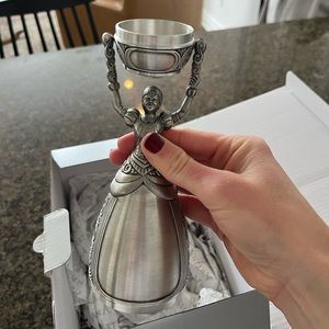 German Pewter Nuernberg Bridal Wedding Cup Toasting Wine Glass